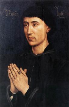 Rogier Van Der Weyden : Portrait Diptych of Laurent Froimont, right wing